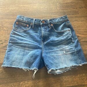 Madewell High Rise Denim Shorts